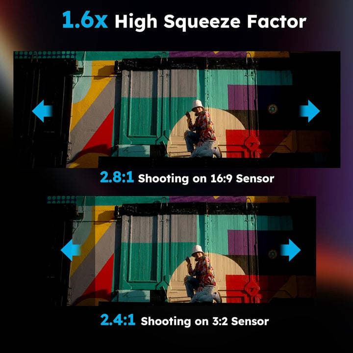SIRUI 75mm T2.9 1.6X Anamorphotisches Vollformat Prime Objektiv Objektive Lens Lenses(E-Mount), 75mm