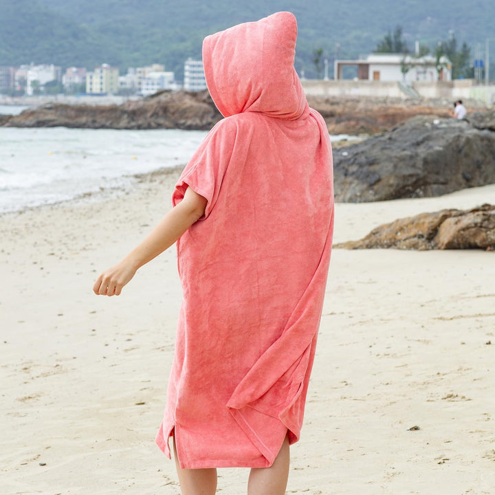 Kato Tirrinia Mikrofaser Surfponcho Handtuchkleid Badeponcho Damen Herren, Lang Surf Poncho Sauna Ba