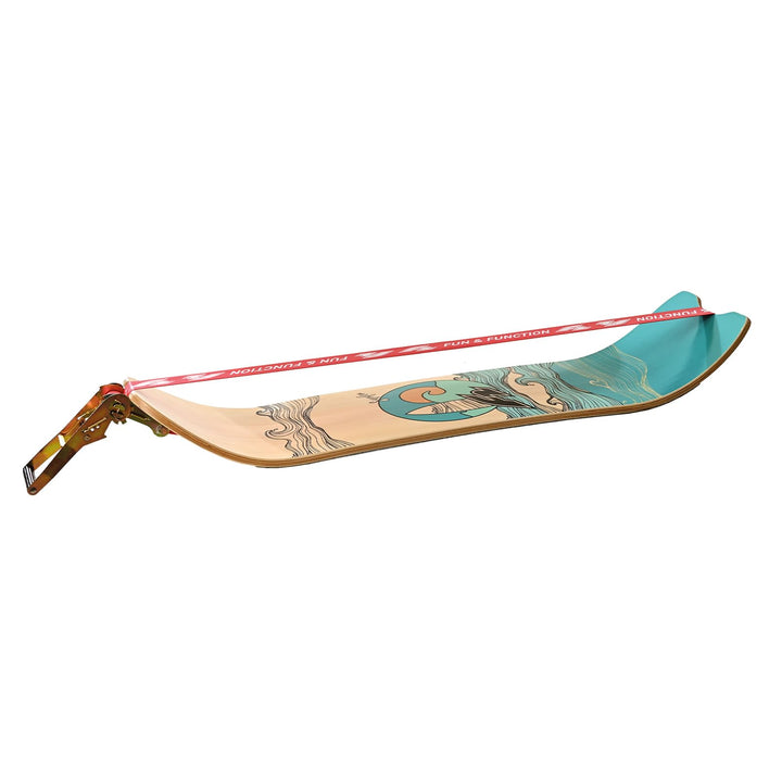 F2 Balance Board Surfline Board Slackline Training 105x27,5cm Farbe wählbar Pink 105x27,5cm, Pink 10