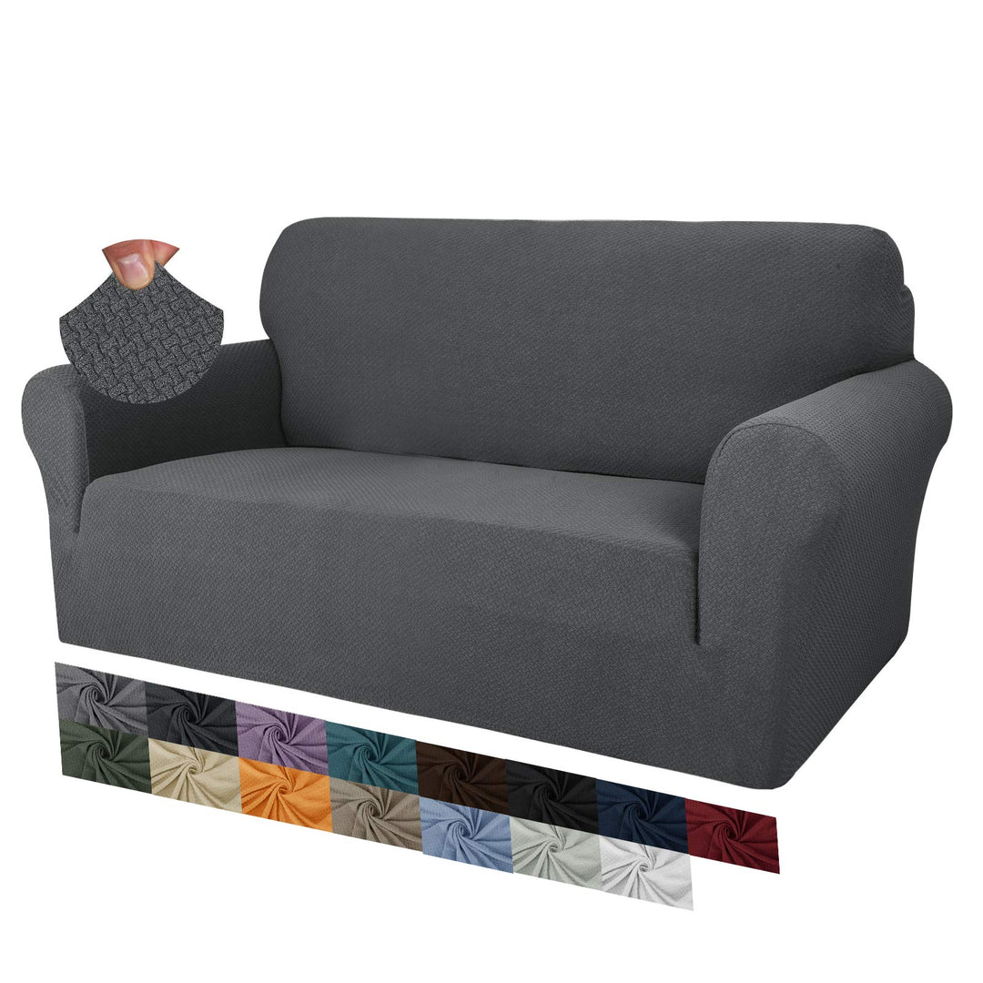 MAXIJIN Creative Jacquard Couchbezüge für 2-Sitzer, Super Stretch rutschfeste Liebessitz Sofabezug f