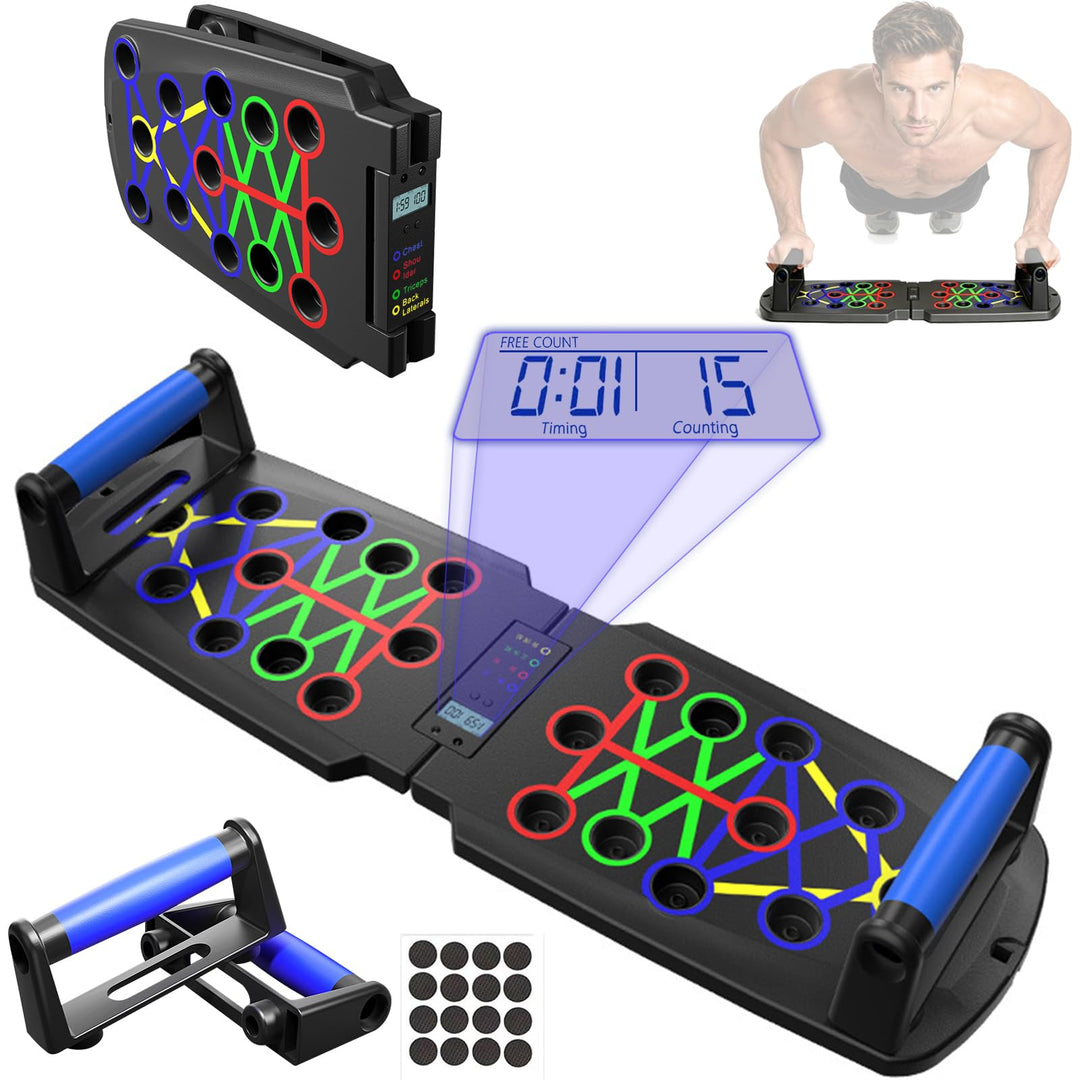 Hochschiebbares Brett, tragbare Multifunktions-abnehmbare 14-in-1-Liegestützstange, Krafttraining Li