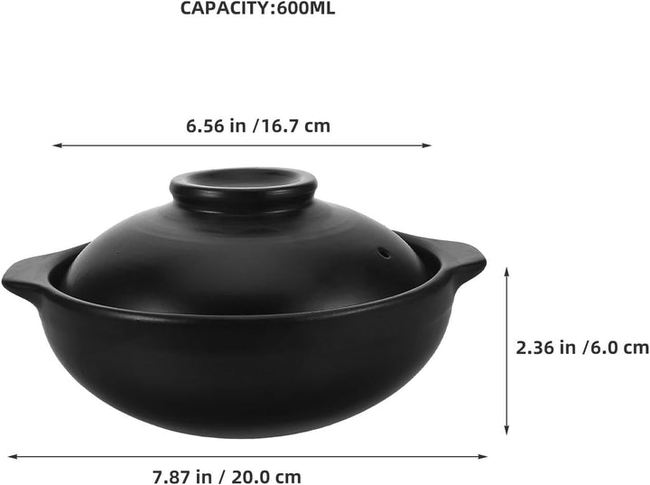 MAGICLULU Tontopf Zum Kochen Mit Deckel Terrakotta-Auflaufform Für Koreanisches Tonkochtopf Für Reis
