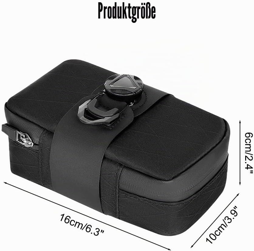DONGKER Bike Bag, 0.8L Fahrrad Satteltasche mit Capture-System, Wasserdichter Fahrradsitz Tasche für