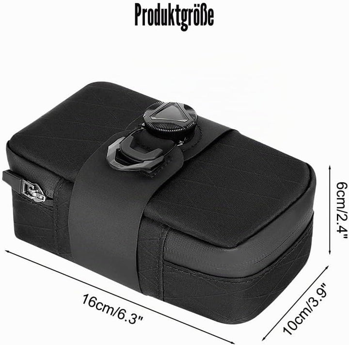 DONGKER Bike Bag, 0.8L Fahrrad Satteltasche mit Capture-System, Wasserdichter Fahrradsitz Tasche für