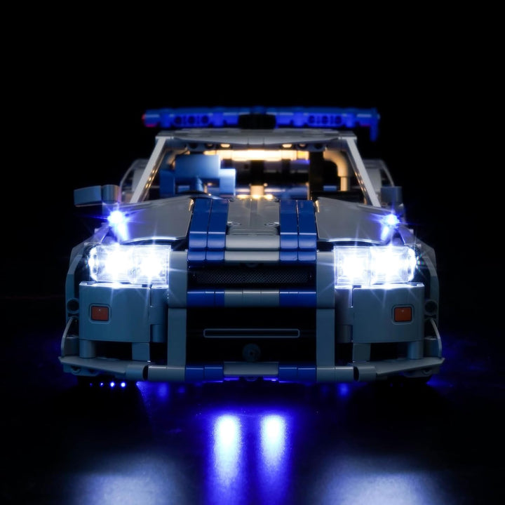 Licht Set Kompatibel mit Lego 42210 2 Fast 2 Furious Nissan Skyline GT-R (R34) Car (Kein Lego-Set),