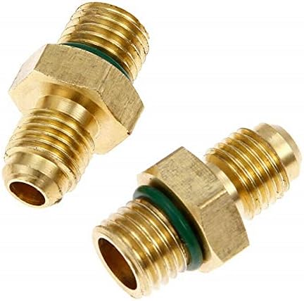 TOTMOX 2 Stücke Auto Auto AC High/Low Side R1234yf Schnellwechsler Adapter Umbausatz Blau/Rot Hochdr