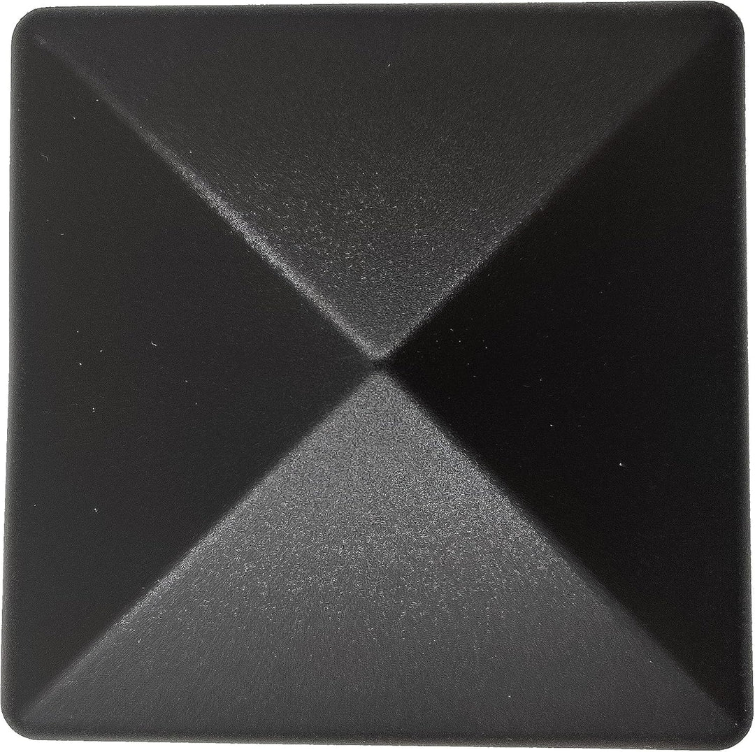 10 Stück Zaun Pfostenkappe 90 mm Pyramide Abdeckkappe schwarz für Pfosten 9 x 9 cm (UV stabilisiert/
