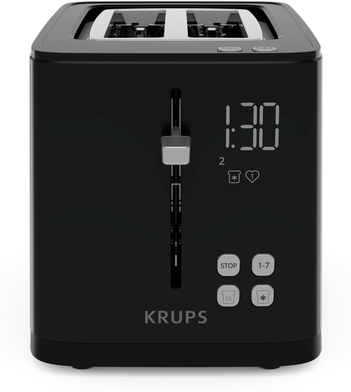 Krups KH6418 Smart'n Light Toaster | Zwei-Scheiben-Toaster | Digitaldisplay | 7 Bräunungsstufen | he