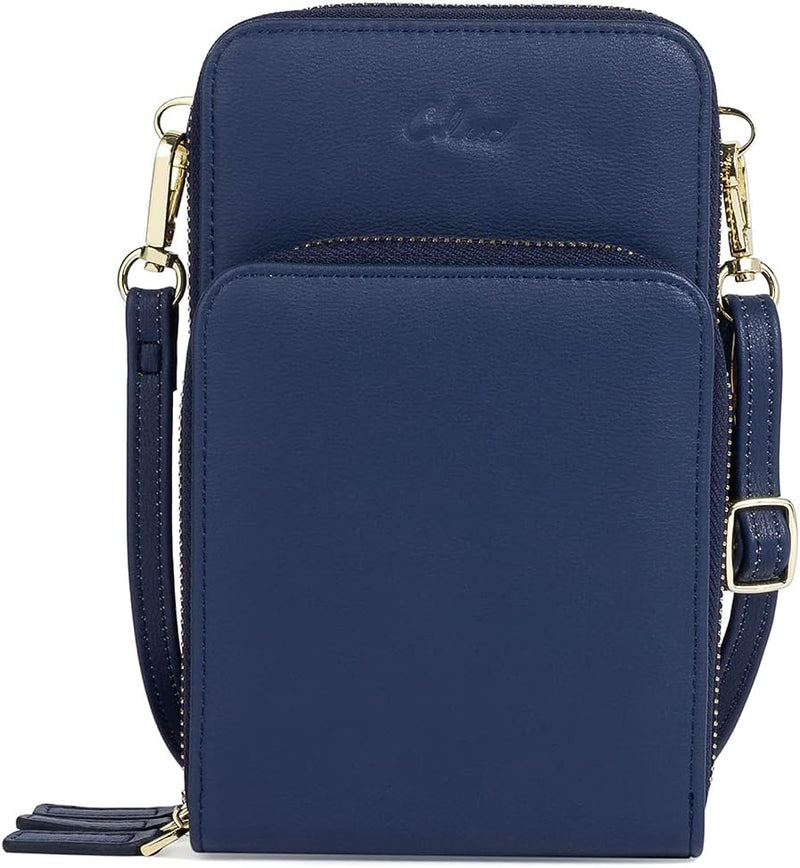 CLUCI Handy Umhängetasche Damen Klein Crossbody Clutch Leder Handytasche mit Geldbörse Damen Schulte