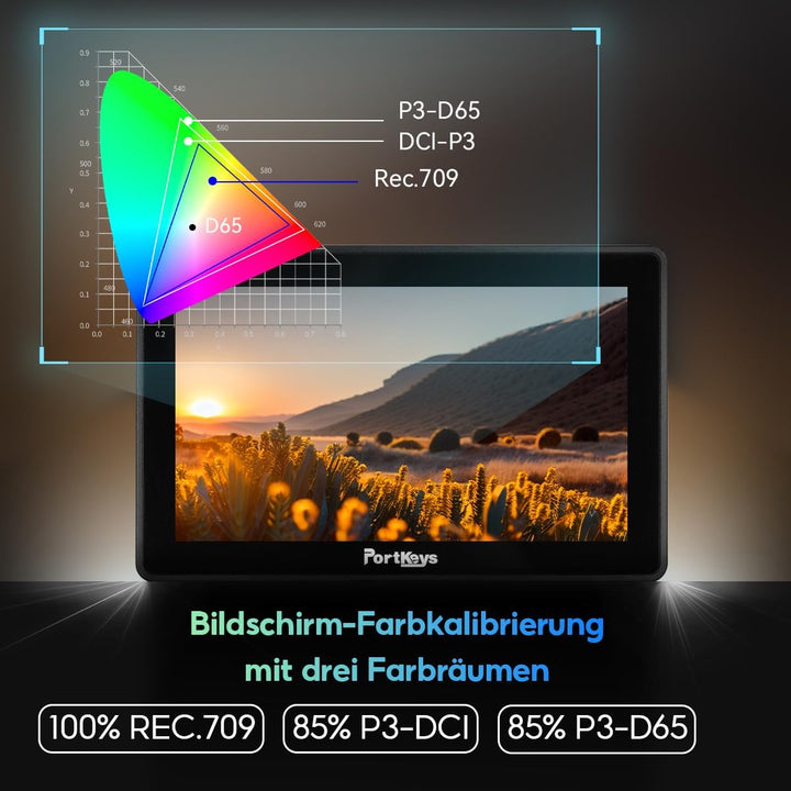 Portkeys BM5WR Kabellose Kontrolle Field Kamera Monitor 5.5" Touchscreen 3G SDI 3D LUT 2200Nit 10bit