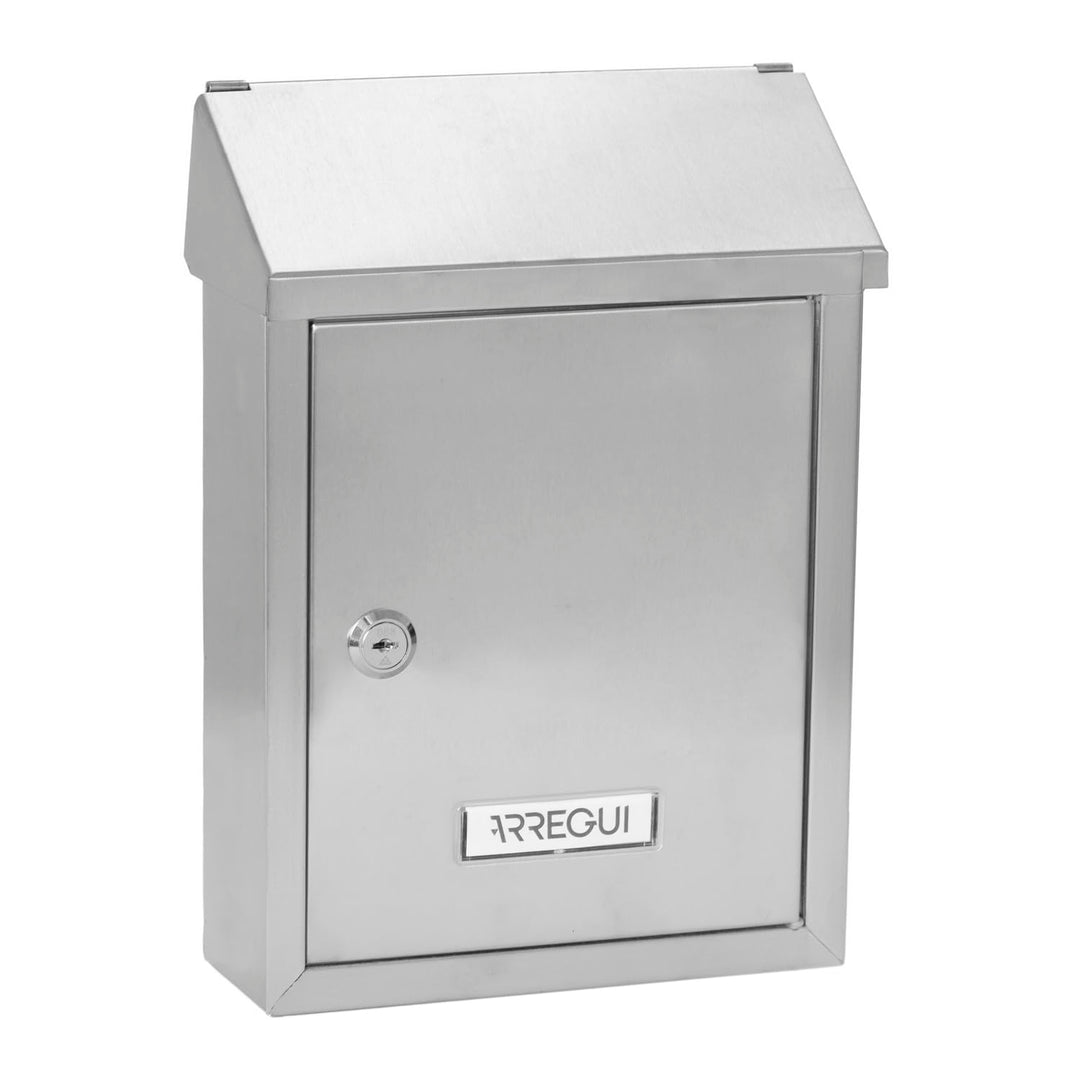 ARREGUI Smart E5727 Briefkasten oder Durchwurfbriefkasten aus Edelstahl, Grösse S (DIN A5 Post), Wan