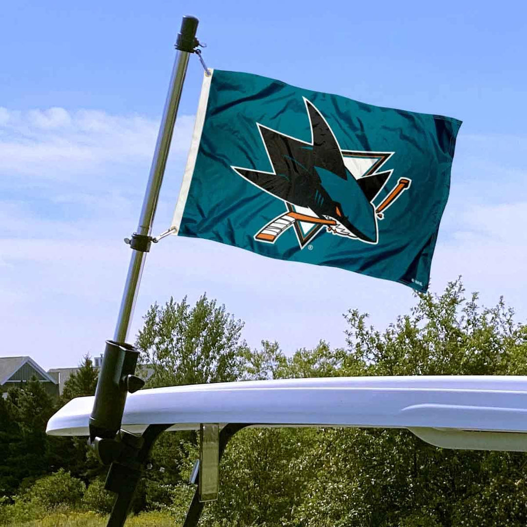 WinCraft San Jose Sharks Boat Marine and Golf Cart Flag