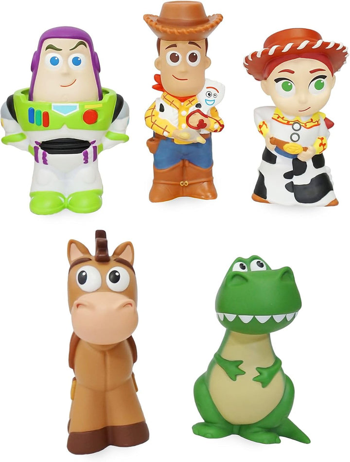 Disney Store Official - Toy Story - Badespielzeugset - 5 Teile - Mit Buzz Lightyear, Woody, Jessie,