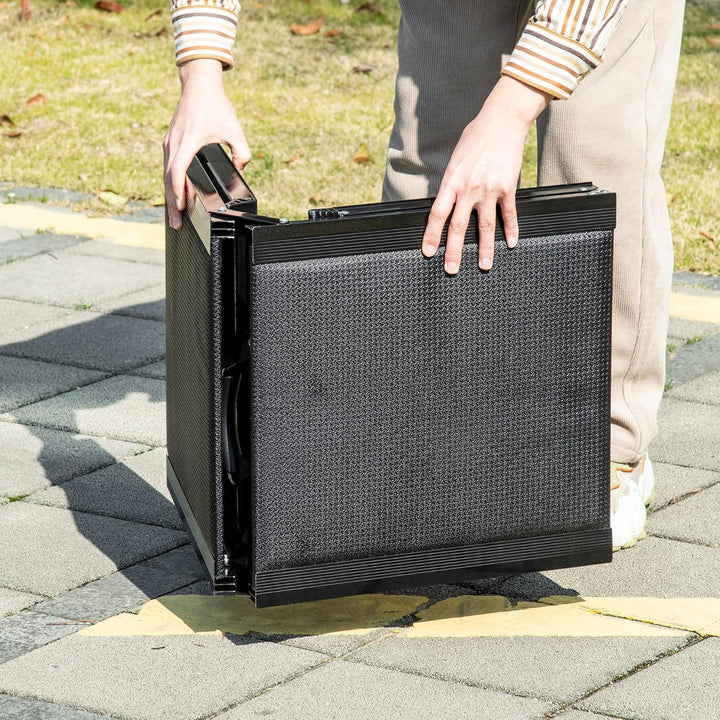 PawHut Haustierrampe Klappbare Hunderampe Autorampe, Hundeeinstiegshilfe aus Alu, rutschfeste Koffer