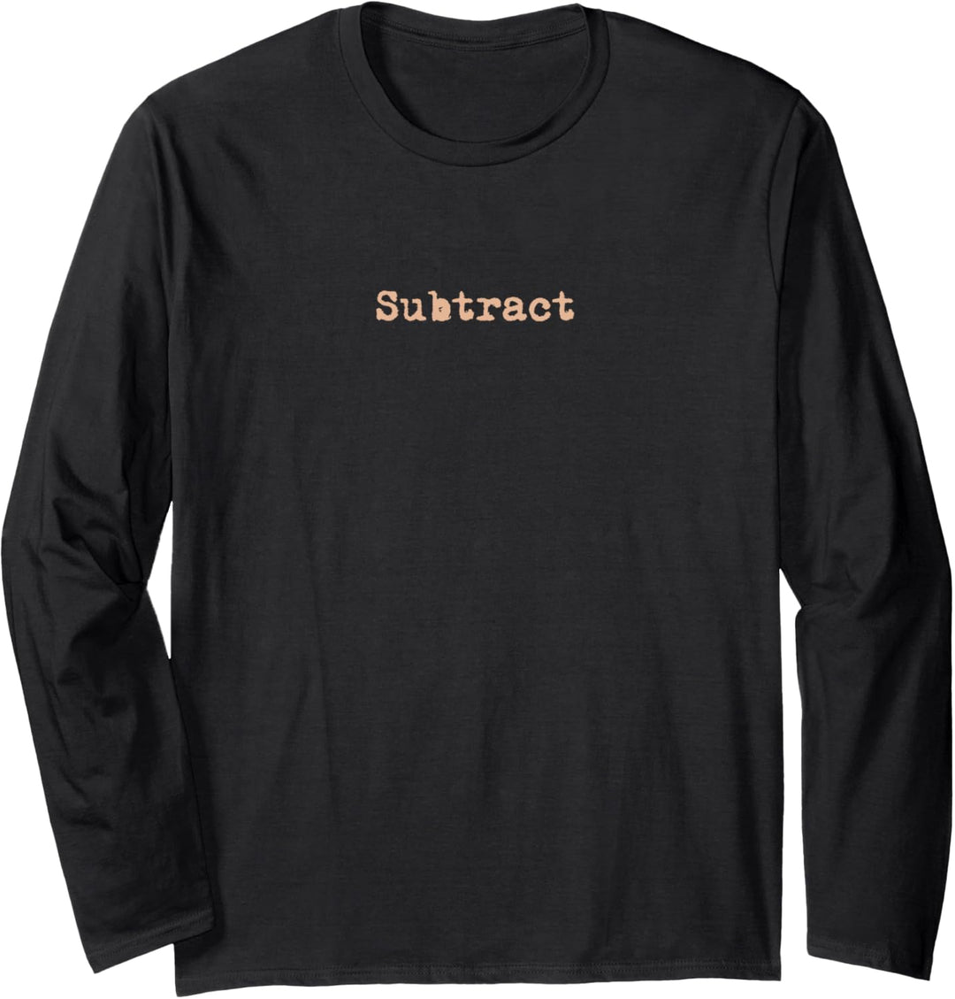 Ed Sheeran Subtract Tracklist Langarmshirt