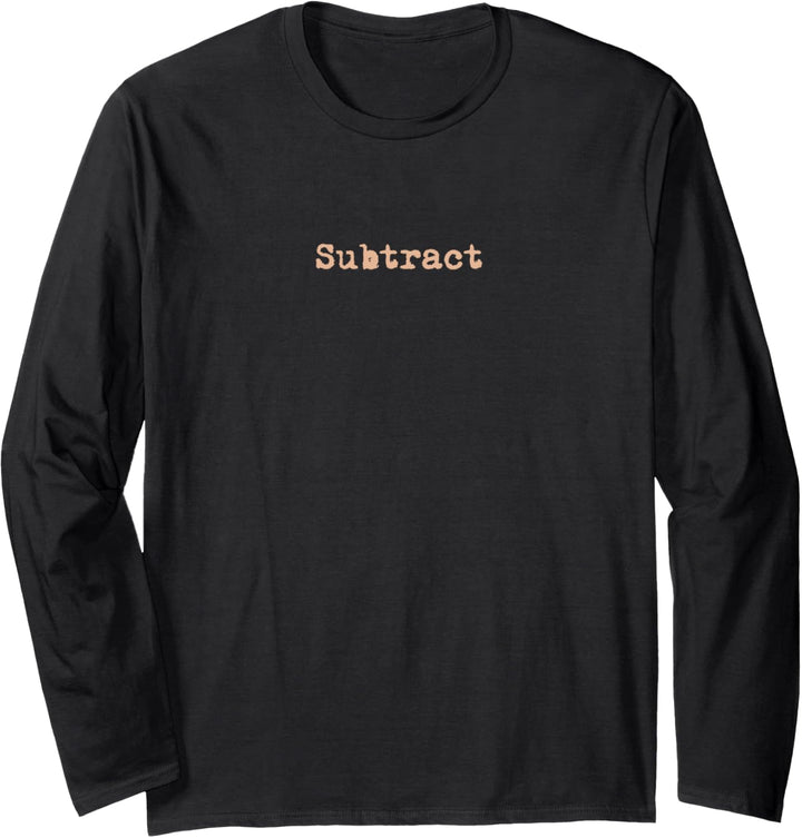 Ed Sheeran Subtract Tracklist Langarmshirt
