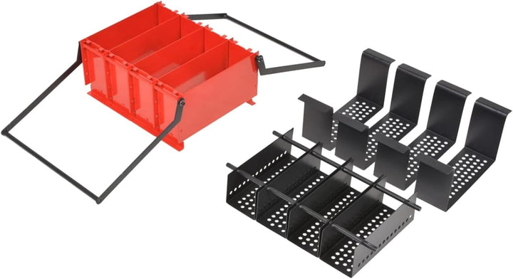 Tidyard Papierbrikettpresse Papierpresse Papier Brikettpresse Platzsparend Klassische Stahl Rot und
