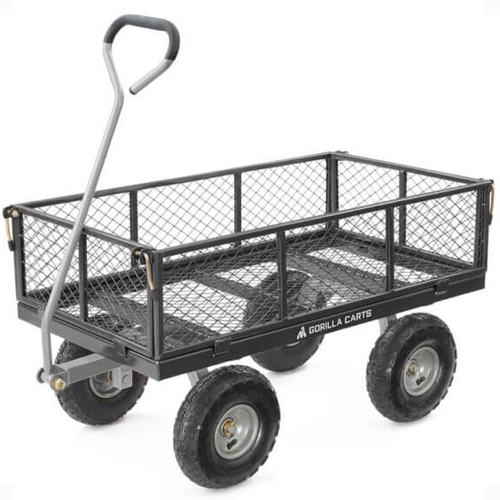 Gorilla Wagen, 362,9 kg Kapazit�t, robust, Robustes Stahlgeflecht, wandelbar, Flachbett, Garten, Out