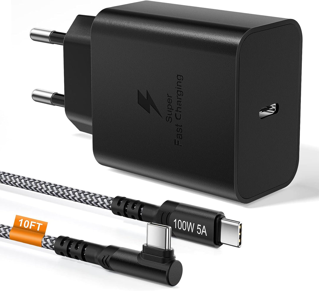 45W Samsung Ladegerät mit 3M USB C Kabel, USB C Netzteil Schnellladegerät USB C Ladegerät,für Samsun
