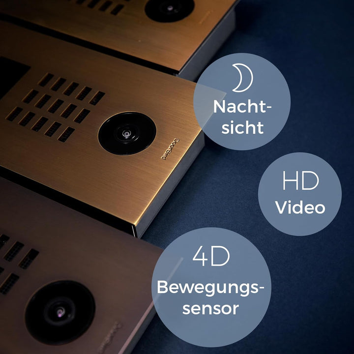 DoorBird D2101V IP Video Türstation, Edelstahl V2A | Video-Türsprechanlage mit 1 Ruftaste, RFID, HD-
