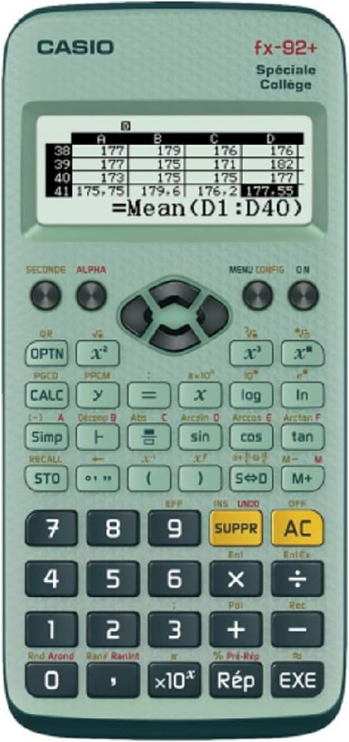 Casio FX-92+ Wissenschaftlicher Taschenrechner einzeln, einzeln