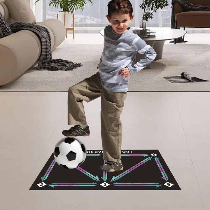 Generisch Football Training Mat, Soccer Training Equipment, Soccer Dribble Props, Silent Soccer Prac