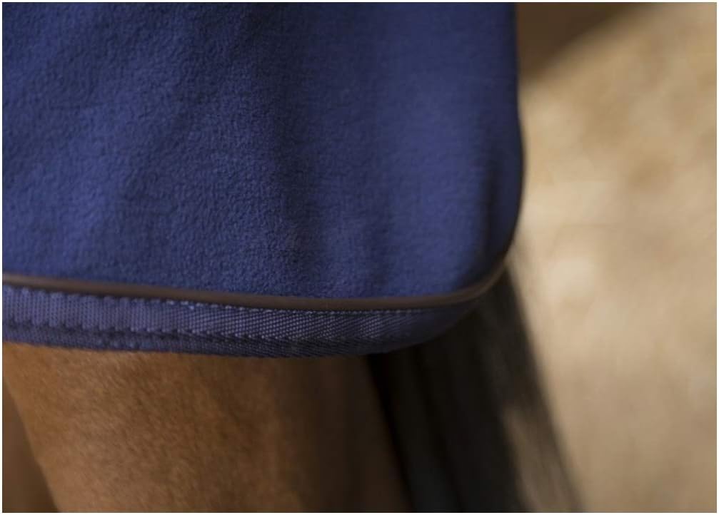 Stalldecke mit Polarfleece Teddy EquiTheme Marineblau 155cm