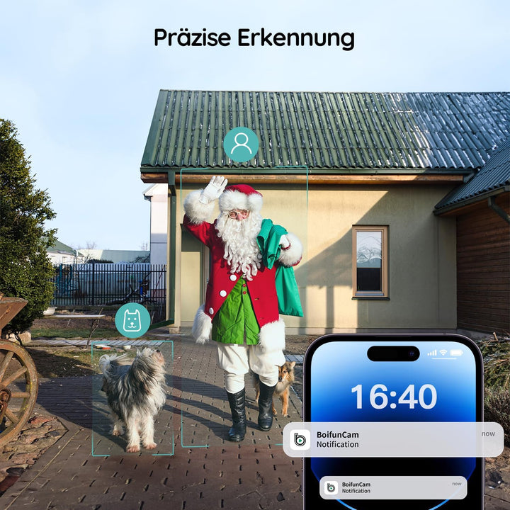 BOIFUN 2K HD Video Türklingel mit Kamera (Türklingel Set), Türklingel Set