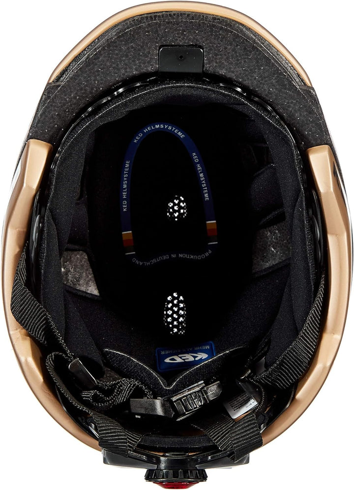 KED Pina Kinder Fahrrad Helm matt goldfarben 2023 S (50-53cm), S (50-53cm)