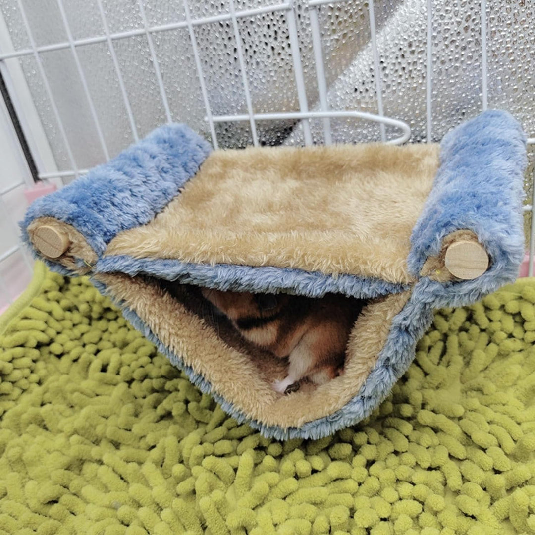 Qcwwy Hängende Hängematte für Haustiere, Kleine Tiere, Hamster-Hängematte, Haus, Maus, Ratte, Hängen
