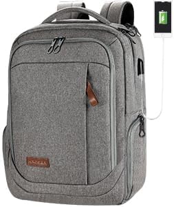 KROSER Laptop Rucksack Schulrucksack 17,3 Zoll Reiserucksack Handgepäck Tagesrucksack Wasserabweisen