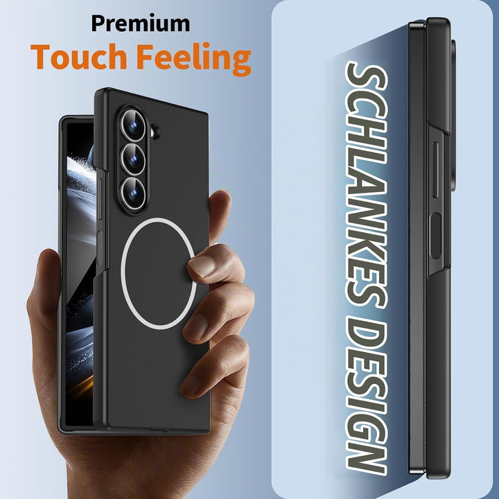 für Samsung Galaxy Z Fold 7 Hülle [Kompatibel mit MagSafe] mit Displayschutzfolie, Hart PC Ultra Dün