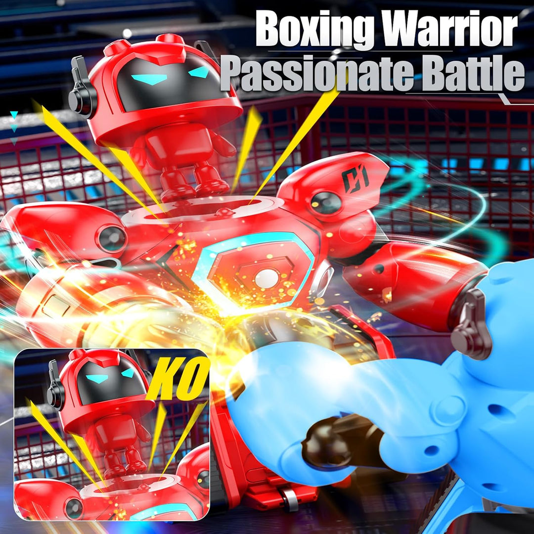 2 Stück Ferngesteuerte Roboter, Kombat Boxkampf Roboter, Fussballspiel Duell-Kampfmodus, Sound und L