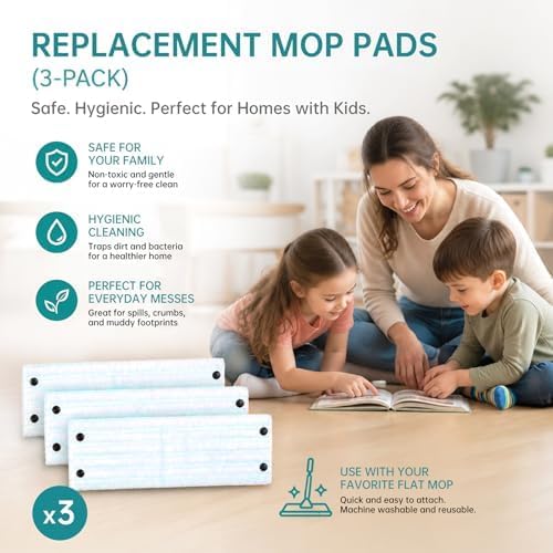 3 Ersatz-Wischbezüge für Leifheit CLEAN Twist XL, Bodenwischer Ersatzbezug für Combi XL Micro Duo, F