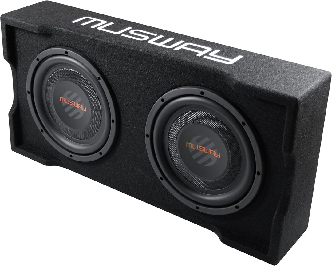 Musway MF210Q-2 - Single-BASSREFLEX-System IN FLACH-BAUWEISE (DOWNFIRE) MIT 25 cm (10“) SUBWOOFER UN