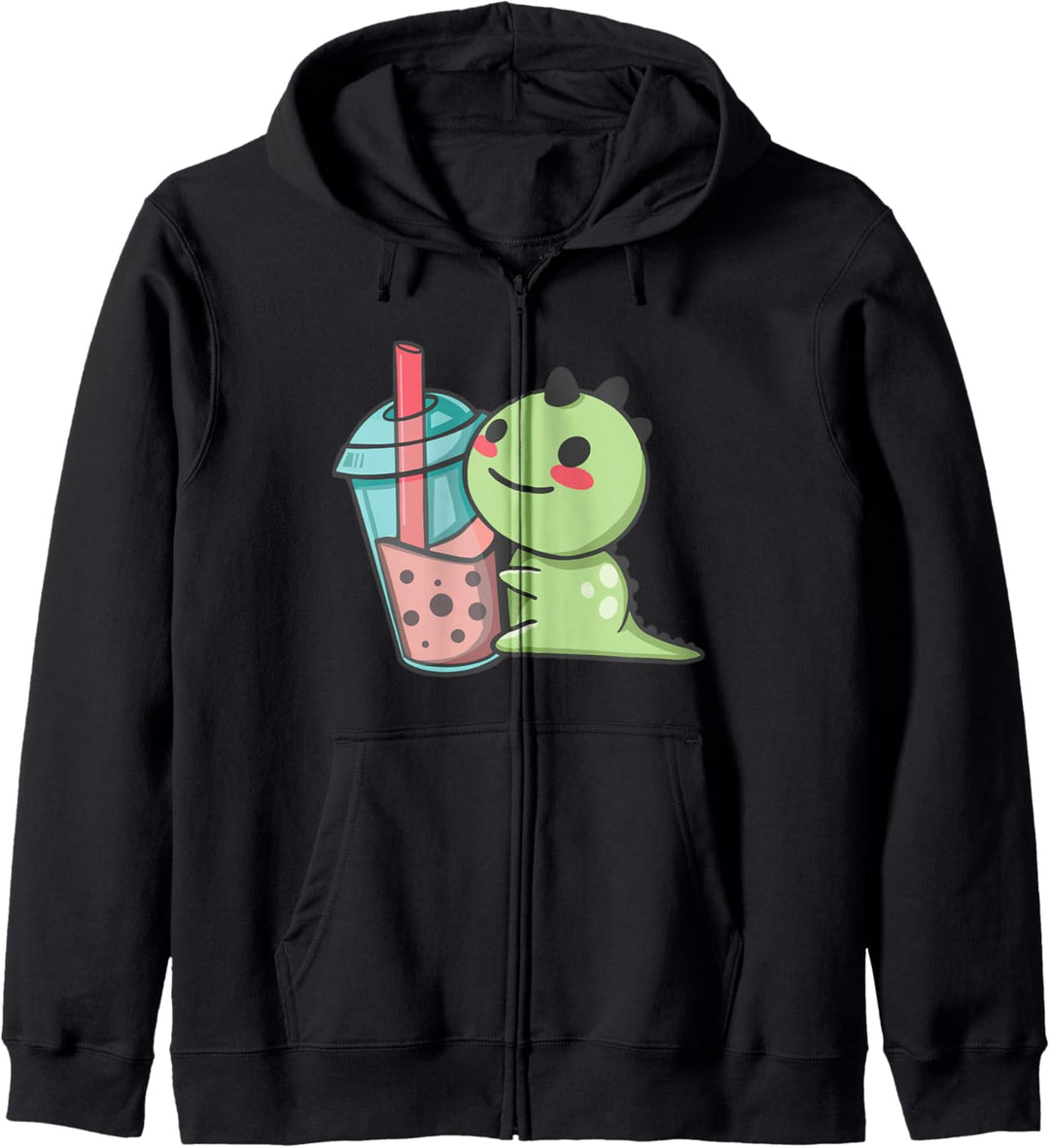 Bubble Tea Dinosaurier Süsser Boba Boba Tee Dino Getränk Kapuzenjacke