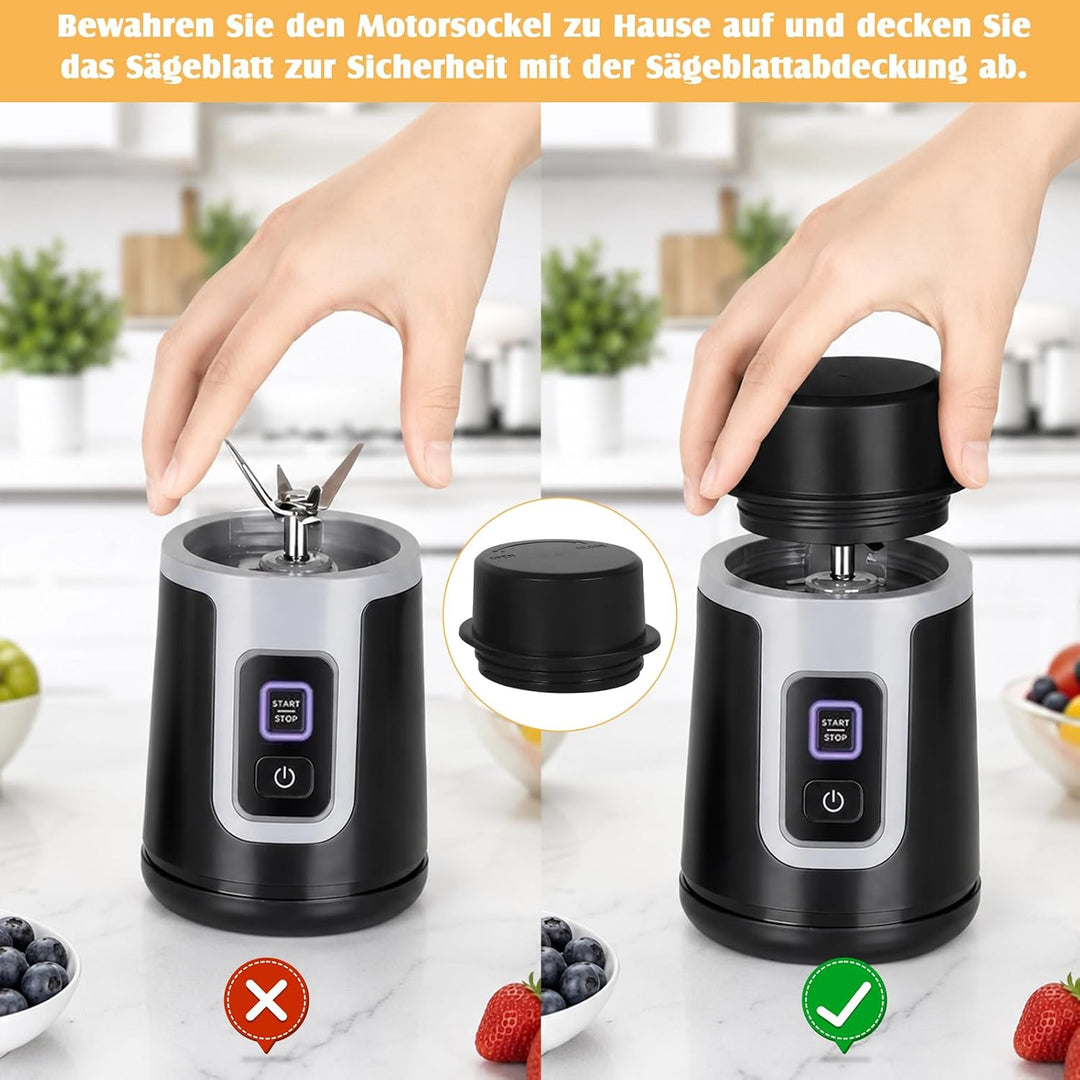 Ersatzbecher für Ninja Blast Mixer BC151 &amp; BC100 Serie, Mixgefäss Mixbecher, Austauschdeckel mit Tra