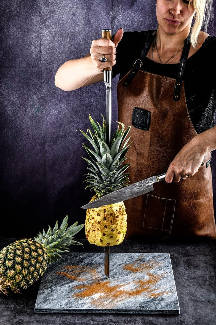 Forged Churrasco Grillspiesse 50cm, Olivenholz griff, Edelstahl, V-Form 50.0 Zentimeter, 50.0 Zentim