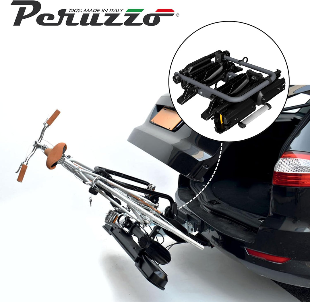 Peruzzo Pure Instinct 2 708W: Universeller Heckträger für 2 e-Bikes - Ideale Lösung mit Anhängerkupp