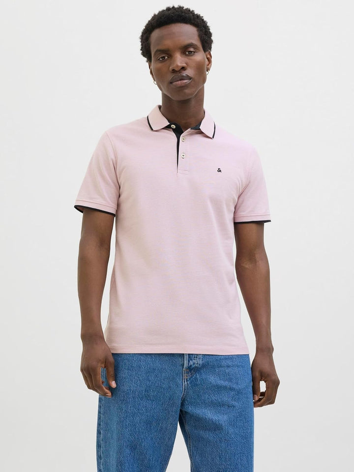JACK & JONES Herren Jjepaulos Polo Ss Noos Polohemd XXS Pink Nectar, XXS Pink Nectar