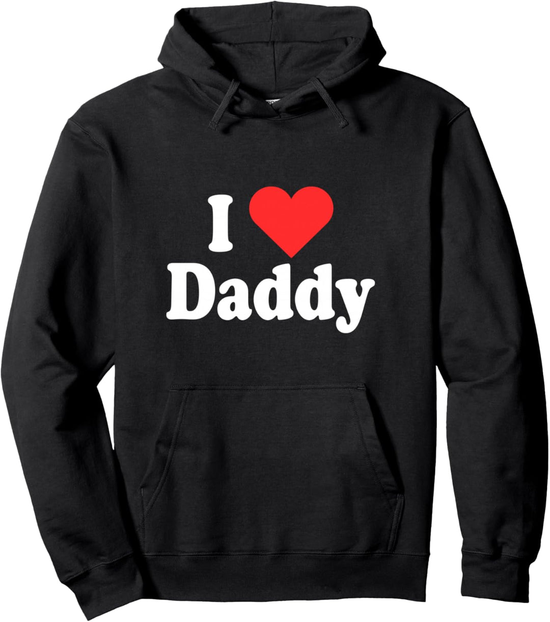 I Love Daddy Mit Herz Für Vatertag Vater Ich Liebe Papa Dad Pullover Hoodie