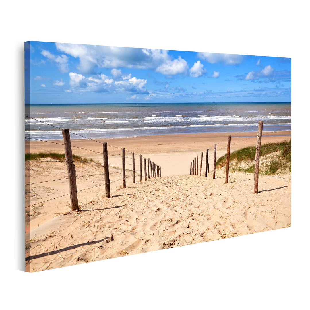 islandburner Bild auf Leinwand Weg Zum Sandstrand Nordsee In Zandvoort Aan Zee Bilder Wandbilder Pos