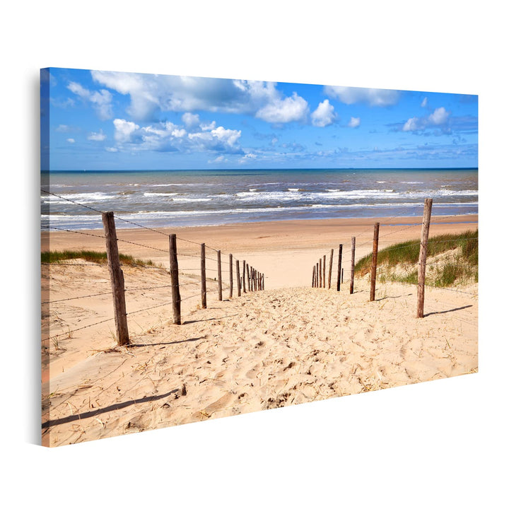 islandburner Bild auf Leinwand Weg Zum Sandstrand Nordsee In Zandvoort Aan Zee Bilder Wandbilder Pos