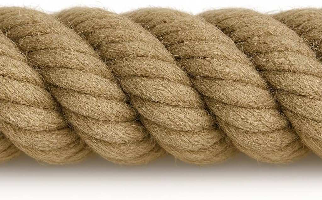 CORDAMARKET Seil Cañamo, Unisex Erwachsene, Unisex-Erwachsene 20 mm a 15 MTS Braun, 20 mm a 15 MTS B