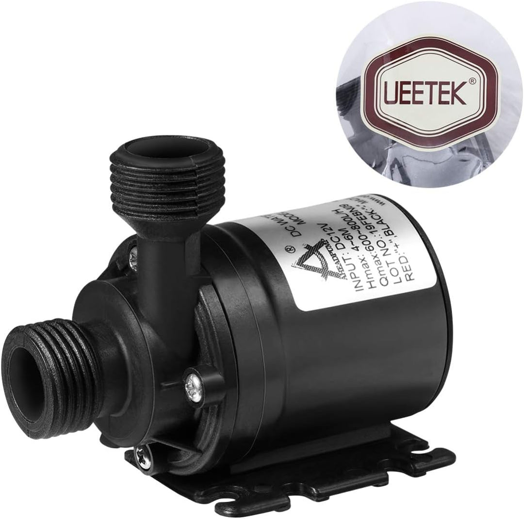 UEETEK DC 12V 800L / H 5M Brushless Tauchwasserpumpe für Brunnenpool Solarumlaufsystem Wasserzirkula