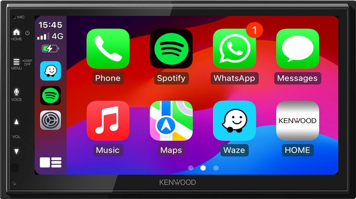 KENWOOD DMX5023DABS - 17,3 cm WSVGA (1024 x 600px) Moniceiver mit DAB+/FM, CarPlay, Android Auto, Ap