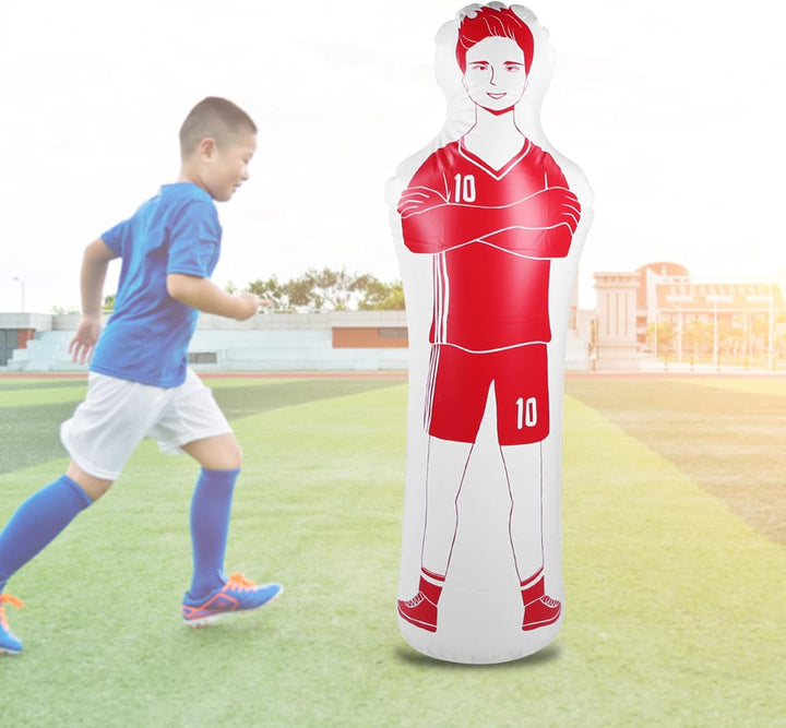 Aufblasbarer Fu?Ball Trainingsdummy , PVC Fu?Ball Torwart Trainingstor Standbecher f¡§1r Pass¡§1bung