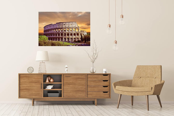 islandburner XXL Bild Poster Colosseum In Rom Italien Kollosseum Premium Bilder Fotodruck 90L x 60B