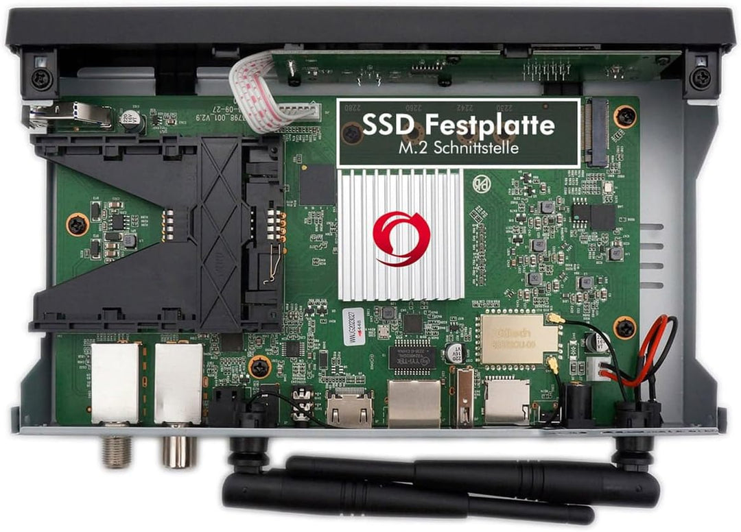 OCTAGON SF8008 UHD 4K Supreme Combo Receiver + NONIC HDMI Kabel, Sat- Kabel- & DVB-T2 Receiver, E2 L