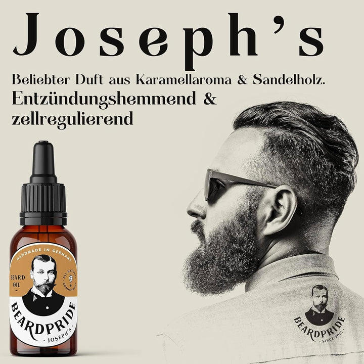 BEARDPRIDE Bio Bartöl Herren I Original Bart Öl aus dem Barbershop I Bartpflege Öl für weichen Bart